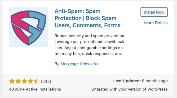Stop Spammers 插件